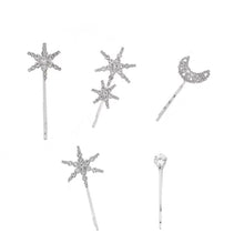 Load image into Gallery viewer, Star Moon Hair Bins