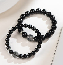 Load image into Gallery viewer, Natural Obsidian Crystal Bracelet: Stone of Protection &amp; Transformation