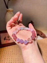 Load image into Gallery viewer, Ocean Dream Crystal Bracelet: Harmony of Sea &amp; Spirit (Aquamarine, Amethyst, Rose Quartz, and Clear Quartz)