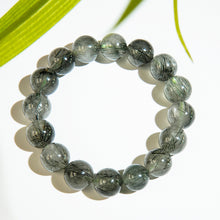 Load image into Gallery viewer, Natural Green Phantom Quartz Crystal Bracelet: Stone of Growth &amp; Heart Abundance