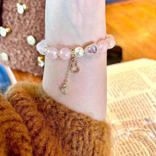 Load image into Gallery viewer, The Rose Quartz Crystal Bracelet: 10mm Natural Stone of Unconditional Love