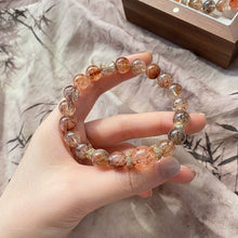 Load image into Gallery viewer, Black Gold Rutilated Quartz Crystal Bracelet: The Ultimate Stone of Protection &amp; Wealth