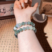 Load image into Gallery viewer, Green Phantom Quartz Crystal Bracelet: Stone of Growth &amp; Abundance
