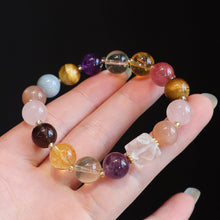 Load image into Gallery viewer, The Masterpiece Collection: Multi-Gemstone Crystal Bracelet for Harmony &amp; Abundance