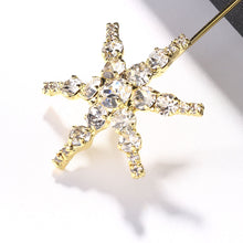 Load image into Gallery viewer, Shiny Crystal Earrings Snow Flakes Style
