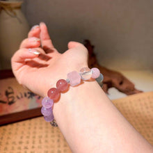 Load image into Gallery viewer, Ocean Dream Crystal Bracelet: Harmony of Sea &amp; Spirit (Aquamarine, Amethyst, Rose Quartz, and Clear Quartz)