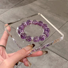 Load image into Gallery viewer, Amethyst Crystal Bracelet: Stone of Spirituality &amp; Peace