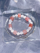 Load image into Gallery viewer, Blossom Harmony Crystal Bracelet: Rose Quartz &amp; Strawberry Quartz Dual Stones of Love &amp; Joyful Attraction