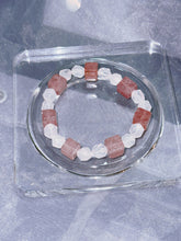 Load image into Gallery viewer, Blossom Harmony Crystal Bracelet: Rose Quartz &amp; Strawberry Quartz Dual Stones of Love &amp; Joyful Attraction