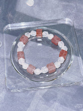 Load image into Gallery viewer, Blossom Harmony Crystal Bracelet: Rose Quartz &amp; Strawberry Quartz Dual Stones of Love &amp; Joyful Attraction