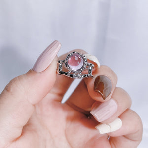 H3LL NO Sweet cool style candy color moonstone fashion open ring Unisex Women