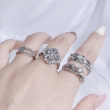 Load image into Gallery viewer, H3LL NO luxury, high sense of irregularity, love, full diamond temperament, index finger ring Women