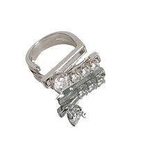 Load image into Gallery viewer, H3LL NO double layered open ring, light luxury, personality, Y2K versatile ring Women