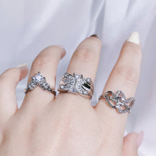 Load image into Gallery viewer, H3LL NO luxury, high sense of irregularity, love, full diamond temperament, index finger ring Women