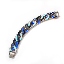 Load image into Gallery viewer, H3LL NO Simple hip-hop men&#39;s bracelet color drop oil retro silver geometric alloy jewelry