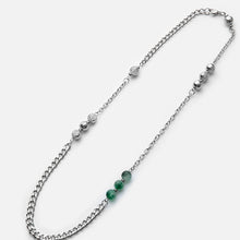 Load image into Gallery viewer, Original design pearl round bead titanium steel chain necklace