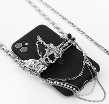 Load image into Gallery viewer, H3LL NO niche designer style butterfly phone case crossbody chain bag