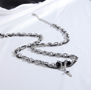 H3LL NO designer star stainless steel necklace unisex men women