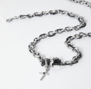 H3LL NO designer star stainless steel necklace unisex men women