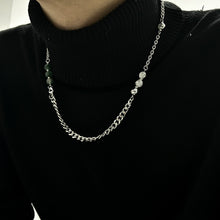 Load image into Gallery viewer, Original design pearl round bead titanium steel chain necklace