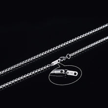 Load image into Gallery viewer, 3mm Men&#39;s Stainless Steel Thick Golden Link Chain Necklace