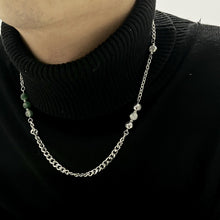 Load image into Gallery viewer, Original design pearl round bead titanium steel chain necklace