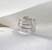 Load image into Gallery viewer, Unisex 100% S925 Sterling Silver Layers Ring