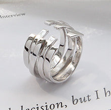 Load image into Gallery viewer, Unisex 100% S925 Sterling Silver Layers Ring