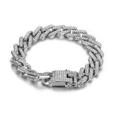 Load image into Gallery viewer, Mens Bling Rhinestone Crystal Chain Bracelet