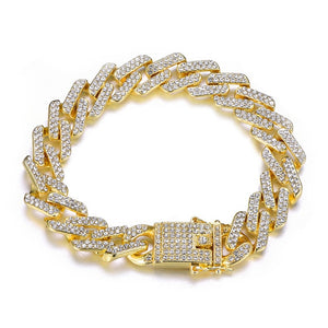 Hip Hop Crystal Bling Bling Chain Bracelet