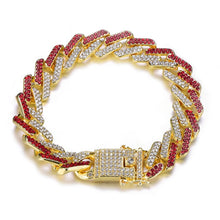 Load image into Gallery viewer, Hip Hop Crystal Bling Bling Chain Bracelet