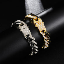 Load image into Gallery viewer, Mens Bling Rhinestone Crystal Chain Bracelet