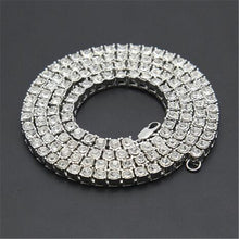 Load image into Gallery viewer, Rhinestone Choker Bling Crystal Tennis Chain Necklace Men Jewellery