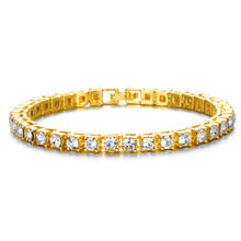 Load image into Gallery viewer, Hip Hop Bling Iced Out Diamond Crystal Bracelet Tennis Chain