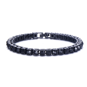 Hip Hop Bling Iced Out Diamond Crystal Bracelet Tennis Chain