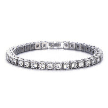 Load image into Gallery viewer, Hip Hop Bling Iced Out Diamond Crystal Bracelet Tennis Chain