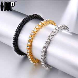 Hip Hop Bling Iced Out Diamond Crystal Bracelet Tennis Chain