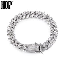 Load image into Gallery viewer, Hip Hop Men&#39;s Crystal Chain Bracelet