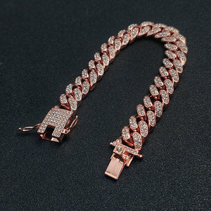 Hip Hop AAA Crystal Men's Bracelet Link Chain Bracelet