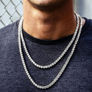 Hip Hop Tennis Chain AAA CZ Stone 4MM Bling Necklace Bracelet