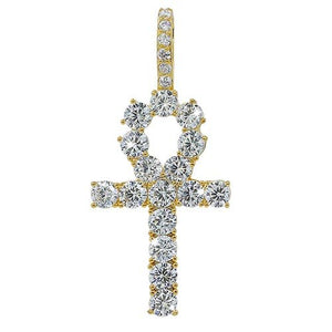 Mark Wahlberg HIP Hop Bling Cross Pendant Necklace Men