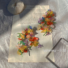 Load image into Gallery viewer, H3LL NO  exaggerated flower acrylic beaded woven earrings