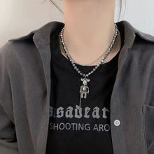 Load image into Gallery viewer, H3LL NO niche hip hop bear necklace unisex women men