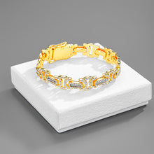 Load image into Gallery viewer, H3LL NO The Byzantine Cuban Chain iced out bracelet Unisex men