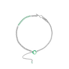 Load image into Gallery viewer, Unisex Designer Geometric Stainless Steel Jade Necklace