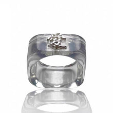 Load image into Gallery viewer, H3LL NO chic design transparent love carved ring female women&#39;s jewelry