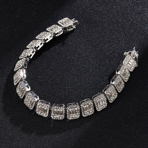 H3LL NO iced out Rock sugar chain bracelet 12mm unisex men