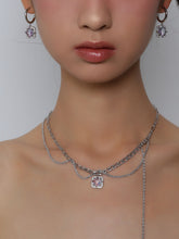 Load image into Gallery viewer, H3LL NO unisex multi wearing Necklace silver color