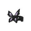 H3LL NO  butterfly Cuba chain ring fashionable sexy black color ring female women's accessory