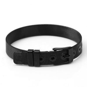 Trendy Stainless Steel Mesh Unisex Belt Bracelets